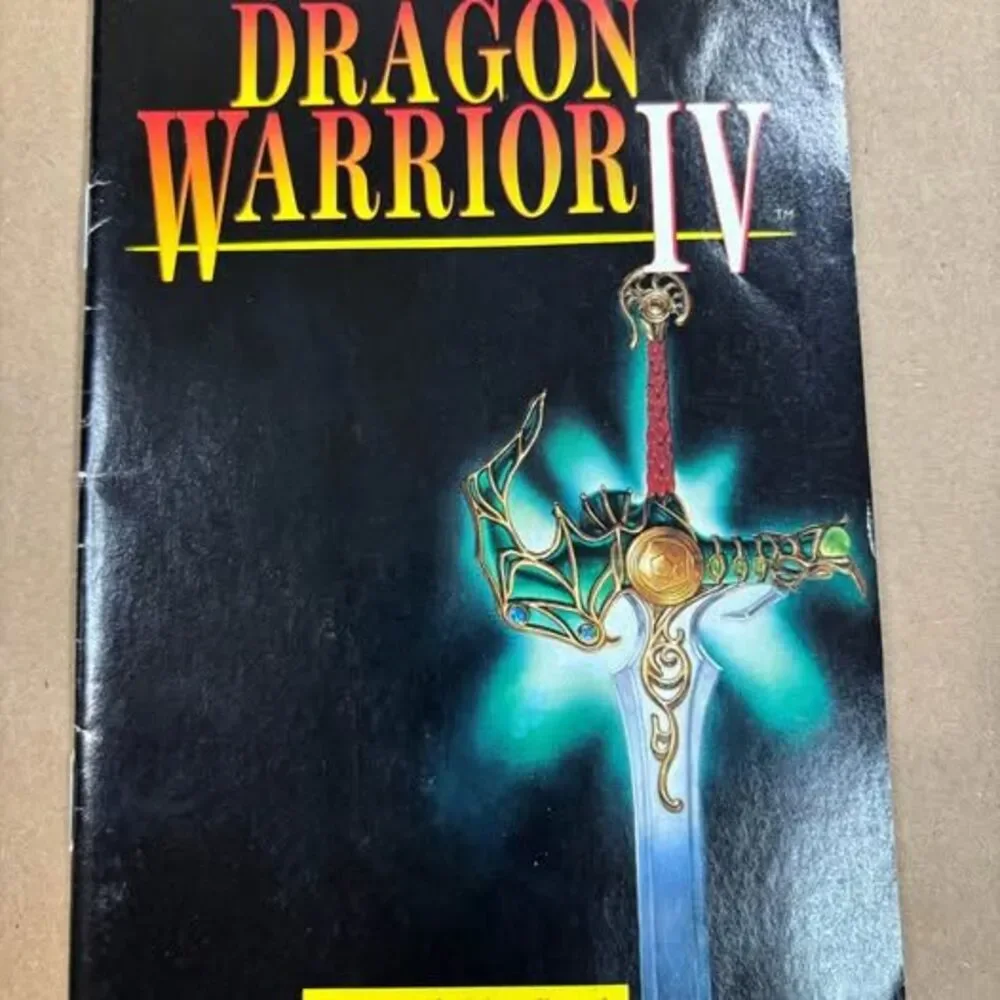 Dragon Warrior IV NES Complete in Box CIB Enix 1992 Game Manual Maps Charts